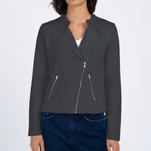 Kettlewell Chloe Moto Biker Jacket Cotton